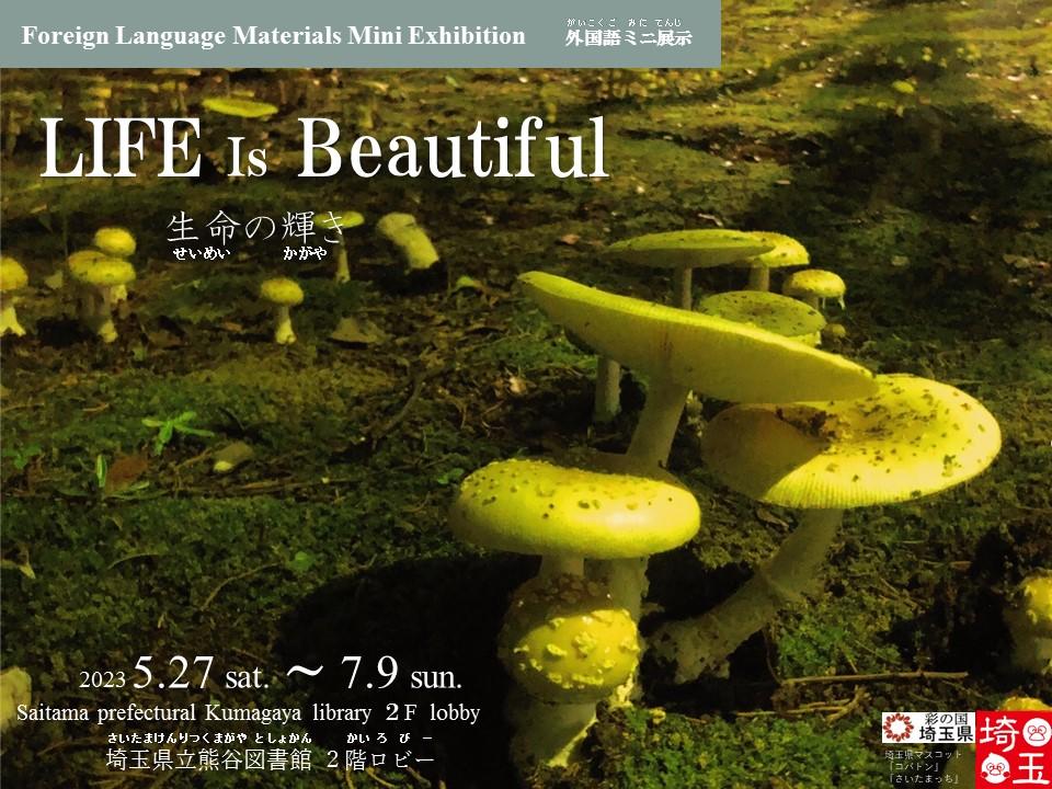 外国語ミニ展示「生命の輝き」ポスター.JPG