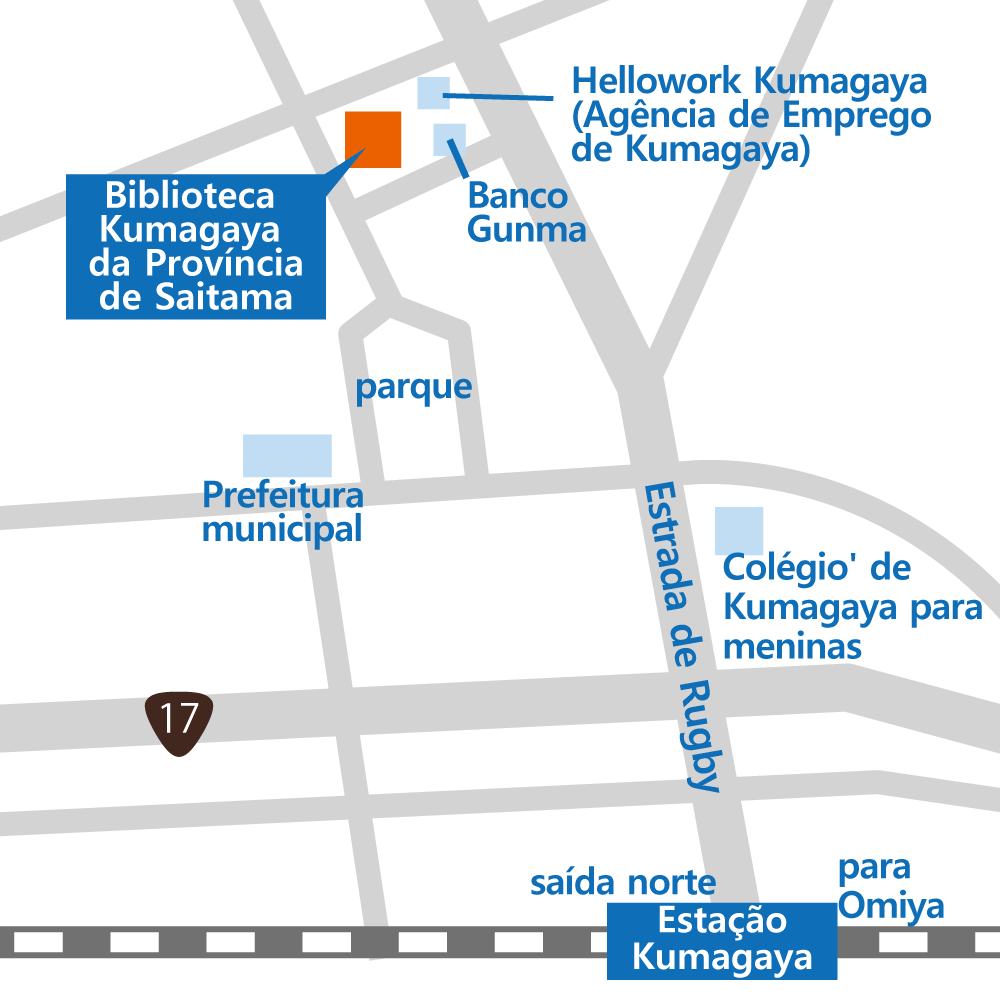 Biblioteca Kumagaya mapa