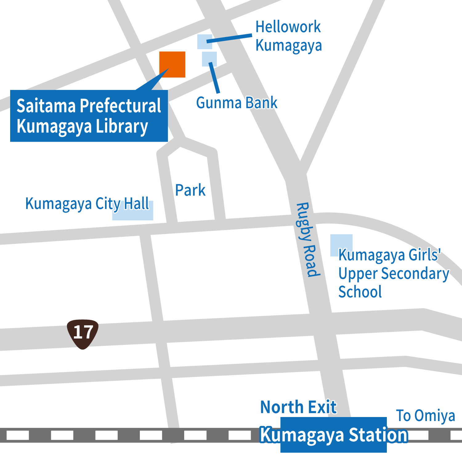 kumagaya library map