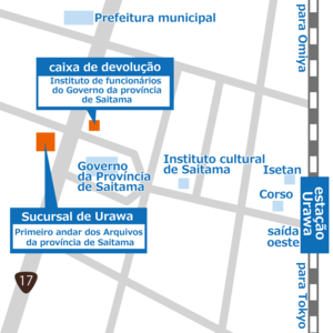 Sucursal de Urawa mapa