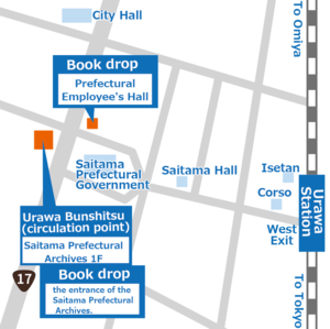 Urawa Bunshitsu map