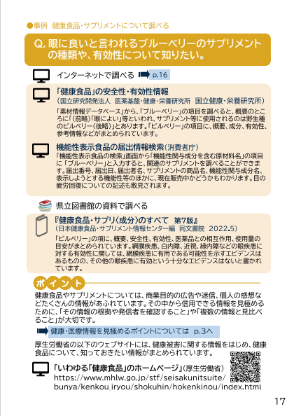健康・医療情報リサーチガイド@埼玉 改訂3版 健康食品・サプリメントについて調べる
